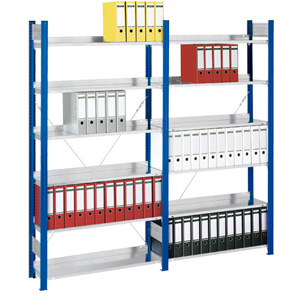 Aktenregal Stecksystem - einseitige Nutzung Aktenregal Stecksystem - einseitige Nutzung